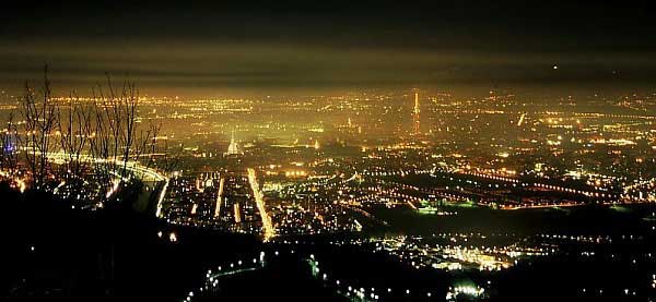 Torino panorama notte